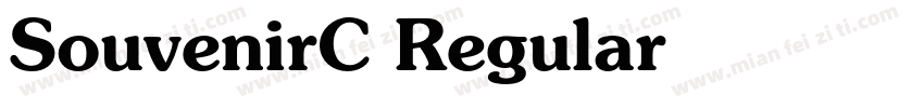 SouvenirC Regular字体转换